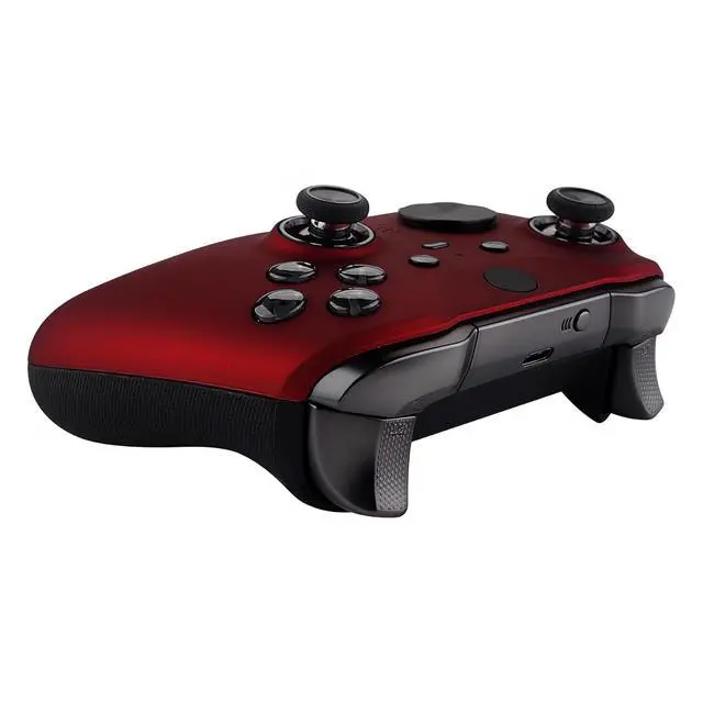 Alt view image 7 of 7 - Faceplate Cover for Xbox Elite 2 Controller, Scarlet Red Soft Touch Front Housing Shell Replacement Kit for Xbox One Elite Series 2 Model 1797 - Controller Not Included @