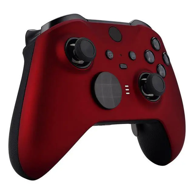 Alt view image 6 of 7 - Faceplate Cover for Xbox Elite 2 Controller, Scarlet Red Soft Touch Front Housing Shell Replacement Kit for Xbox One Elite Series 2 Model 1797 - Controller Not Included @
