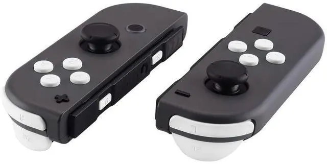 Main image of DIY Full Set Buttons for Nintendo Switch & Switch OLED, Custom Replacement Buttons for JoyCon, ABXY Direction Keys SR SL L R ZR ZL + - Home Capture Trigger Buttons Springs - White @
