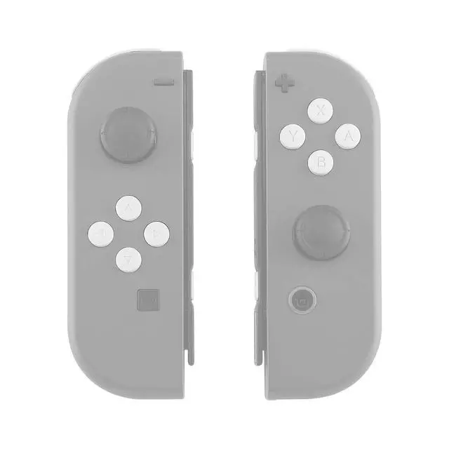 Alt view image 7 of 7 - DIY Full Set Buttons for Nintendo Switch & Switch OLED, Custom Replacement Buttons for JoyCon, ABXY Direction Keys SR SL L R ZR ZL + - Home Capture Trigger Buttons Springs - White @