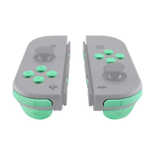 Alt view image 4 of 7 - DIY Full Set Buttons for Nintendo Switch & Switch OLED, Custom Replacement Buttons for JoyCon, ABXY Direction Keys SR SL L R ZR ZL + - Home Capture Trigger Buttons Springs - Mint Green @
