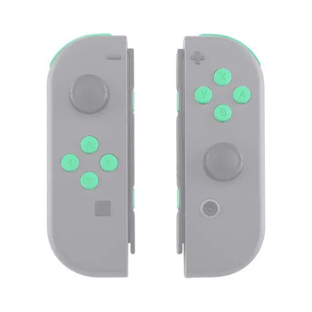 Alt view image 7 of 7 - DIY Full Set Buttons for Nintendo Switch & Switch OLED, Custom Replacement Buttons for JoyCon, ABXY Direction Keys SR SL L R ZR ZL + - Home Capture Trigger Buttons Springs - Mint Green @
