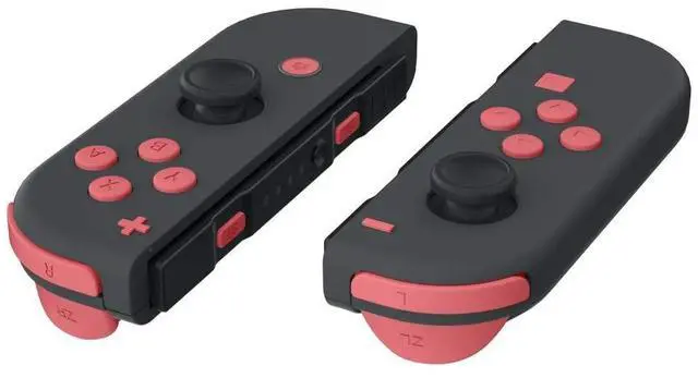 Main image of DIY Full Set Buttons for Nintendo Switch & Switch OLED, Custom Replacement Buttons for JoyCon, ABXY Direction Keys SR SL L R ZR ZL + - Home Capture Trigger Buttons Springs - Indian Red @