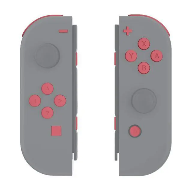 Alt view image 7 of 7 - DIY Full Set Buttons for Nintendo Switch & Switch OLED, Custom Replacement Buttons for JoyCon, ABXY Direction Keys SR SL L R ZR ZL + - Home Capture Trigger Buttons Springs - Indian Red @