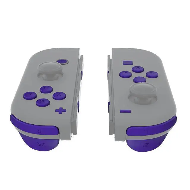 Alt view image 4 of 7 - DIY Full Set Buttons for Nintendo Switch & Switch OLED, Custom Replacement Buttons for JoyCon, ABXY Direction Keys SR SL L R ZR ZL + - Home Capture Trigger Buttons Springs - Purple @