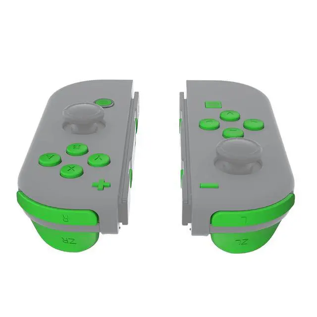 Alt view image 4 of 7 - DIY Full Set Buttons for Nintendo Switch & Switch OLED, Custom Replacement Buttons for JoyCon, ABXY Direction Keys SR SL L R ZR ZL + - Home Capture Trigger Buttons Springs - Green @