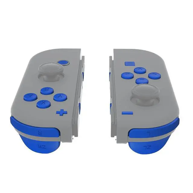 Alt view image 4 of 7 - DIY Full Set Buttons for Nintendo Switch & Switch OLED, Custom Replacement Buttons for JoyCon, ABXY Direction Keys SR SL L R ZR ZL + - Home Capture Trigger Buttons Springs - Blue @