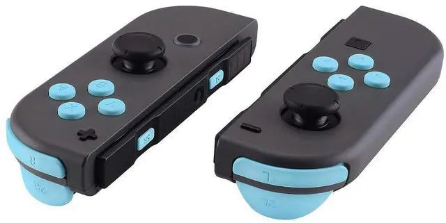 Main image of DIY Full Set Buttons for Nintendo Switch & Switch OLED, Custom Replacement Buttons for JoyCon, ABXY Direction Keys SR SL L R ZR ZL + - Home Capture Trigger Buttons Springs - Heaven Blue @