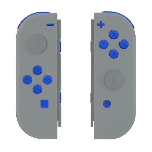 Alt view image 7 of 7 - DIY Full Set Buttons for Nintendo Switch & Switch OLED, Custom Replacement Buttons for JoyCon, ABXY Direction Keys SR SL L R ZR ZL + - Home Capture Trigger Buttons Springs - Blue @