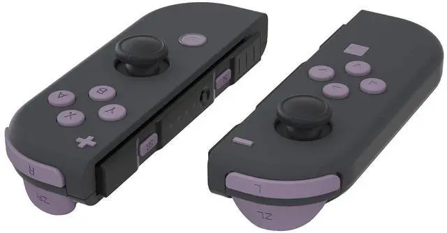 Main image of DIY Full Set Buttons for Nintendo Switch & Switch OLED, Replacement Buttons for JoyCon, ABXY Direction Keys SR SL L R ZR ZL + - Home Capture Trigger Buttons Springs - Dark Grayish Violet @