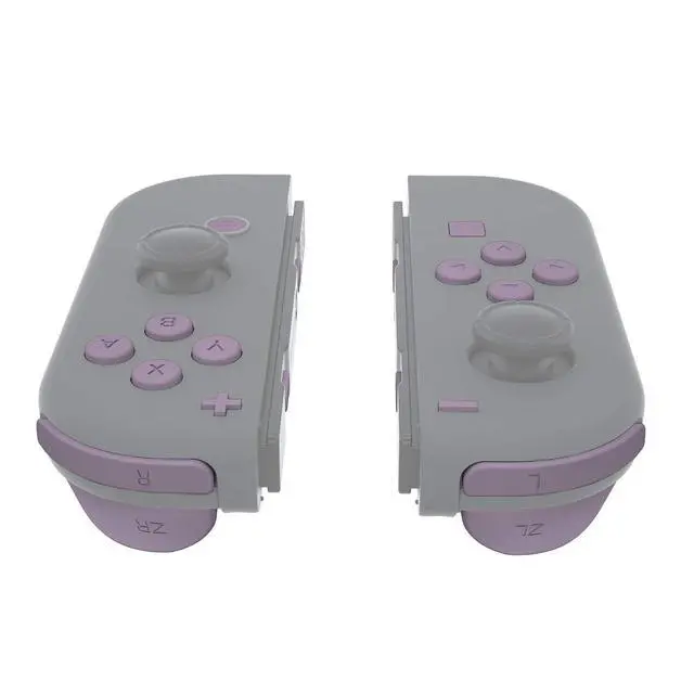 Alt view image 4 of 7 - DIY Full Set Buttons for Nintendo Switch & Switch OLED, Replacement Buttons for JoyCon, ABXY Direction Keys SR SL L R ZR ZL + - Home Capture Trigger Buttons Springs - Dark Grayish Violet @