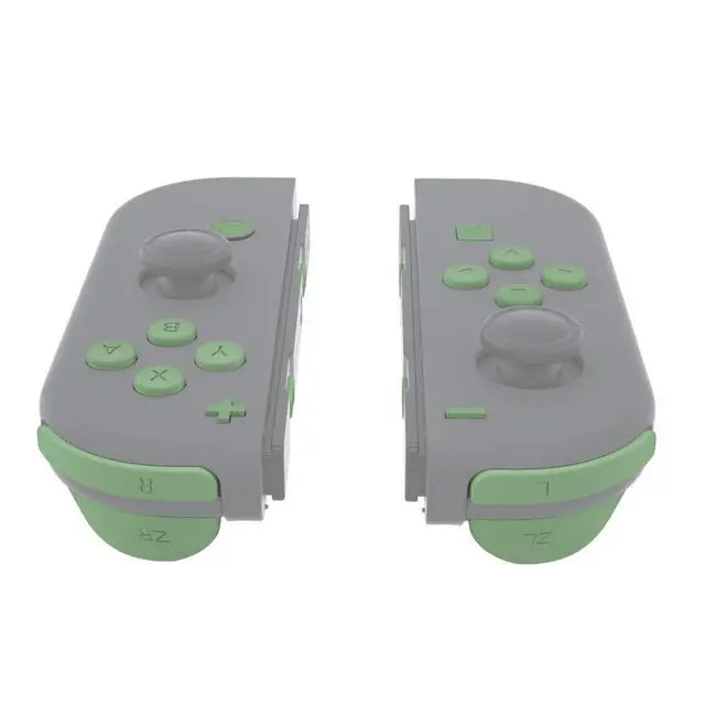 Alt view image 4 of 7 - DIY Full Set Buttons for Nintendo Switch & Switch OLED, Custom Replacement Buttons for JoyCon, ABXY Direction Keys SR SL L R ZR ZL + - Home Capture Trigger Buttons Springs - Matcha Green @