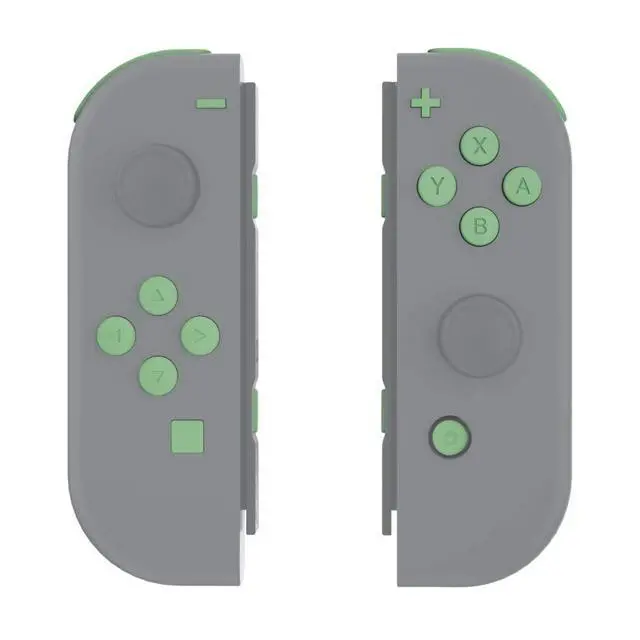 Alt view image 7 of 7 - DIY Full Set Buttons for Nintendo Switch & Switch OLED, Custom Replacement Buttons for JoyCon, ABXY Direction Keys SR SL L R ZR ZL + - Home Capture Trigger Buttons Springs - Matcha Green @