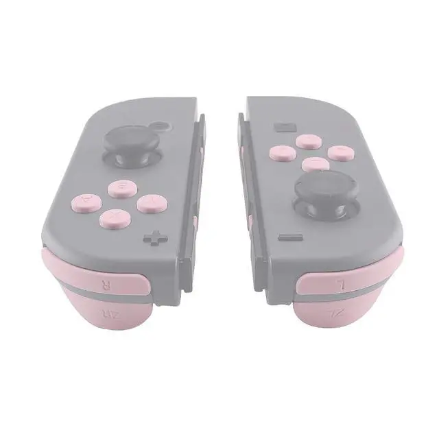 Alt view image 4 of 7 - DIY Full Set Buttons for Nintendo Switch & Switch OLED, Replacement Buttons for JoyCon, ABXY Direction Keys SR SL L R ZR ZL + - Home Capture Trigger Buttons Springs - Cherry Blossoms Pink @