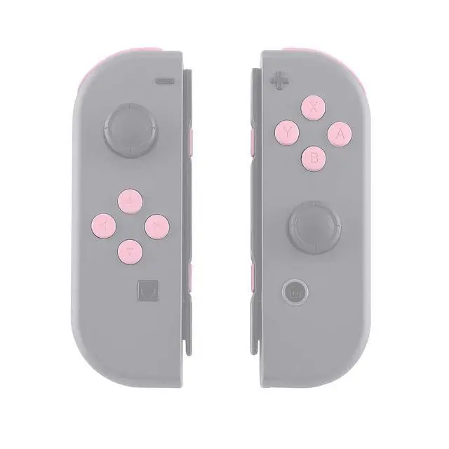 Alt view image 7 of 7 - DIY Full Set Buttons for Nintendo Switch & Switch OLED, Replacement Buttons for JoyCon, ABXY Direction Keys SR SL L R ZR ZL + - Home Capture Trigger Buttons Springs - Cherry Blossoms Pink @