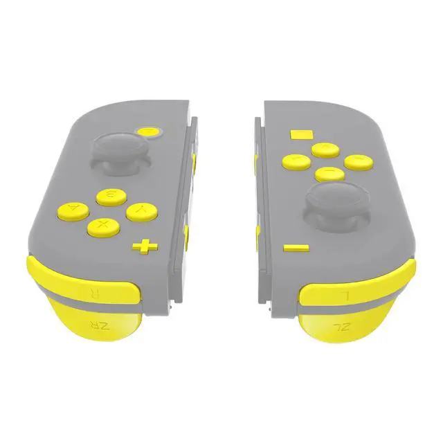 Alt view image 3 of 7 - DIY Full Set Buttons for Nintendo Switch & Switch OLED, Replacement Buttons for JoyCon, ABXY Direction Keys SR SL L R ZR ZL + - Home Capture Trigger Buttons Springs - Sunflower Yellow @