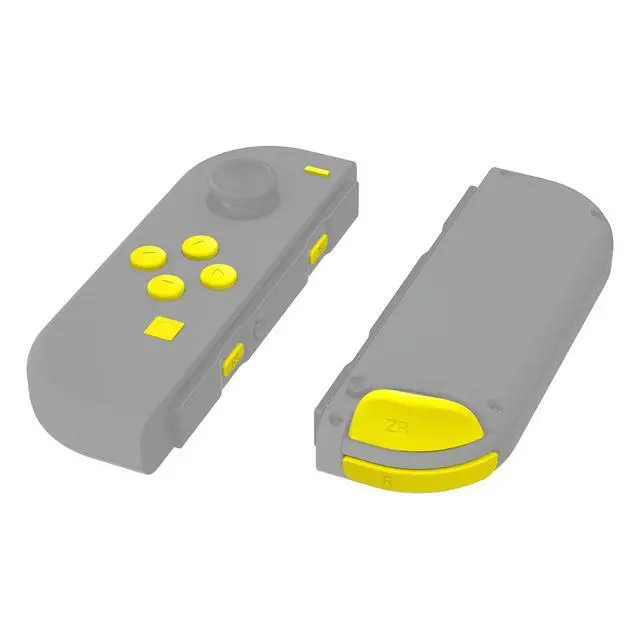 Alt view image 4 of 7 - DIY Full Set Buttons for Nintendo Switch & Switch OLED, Replacement Buttons for JoyCon, ABXY Direction Keys SR SL L R ZR ZL + - Home Capture Trigger Buttons Springs - Sunflower Yellow @