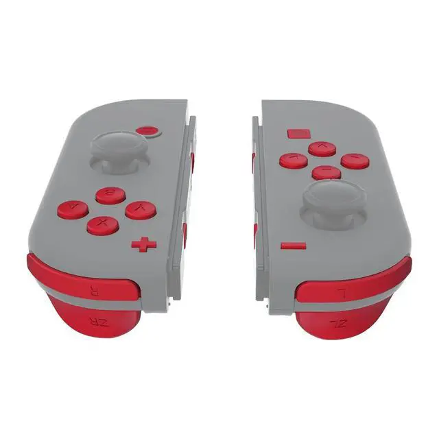 Alt view image 3 of 7 - DIY Full Set Buttons for Nintendo Switch & Switch OLED, Custom Replacement Buttons for JoyCon, ABXY Direction Keys SR SL L R ZR ZL + - Home Capture Trigger Buttons Springs - Passion Red @