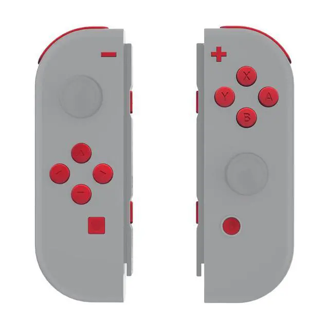 Alt view image 7 of 7 - DIY Full Set Buttons for Nintendo Switch & Switch OLED, Custom Replacement Buttons for JoyCon, ABXY Direction Keys SR SL L R ZR ZL + - Home Capture Trigger Buttons Springs - Passion Red @