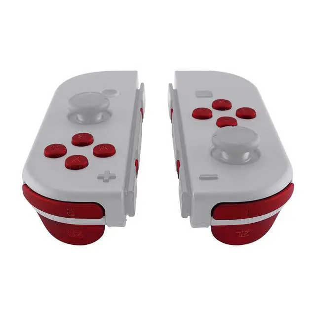 Alt view image 4 of 7 - DIY Full Set Buttons for Nintendo Switch & Switch OLED, Custom Replacement Buttons for JoyCon, ABXY Direction Keys SR SL L R ZR ZL + - Home Capture Trigger Buttons Springs - Scarlet Red @