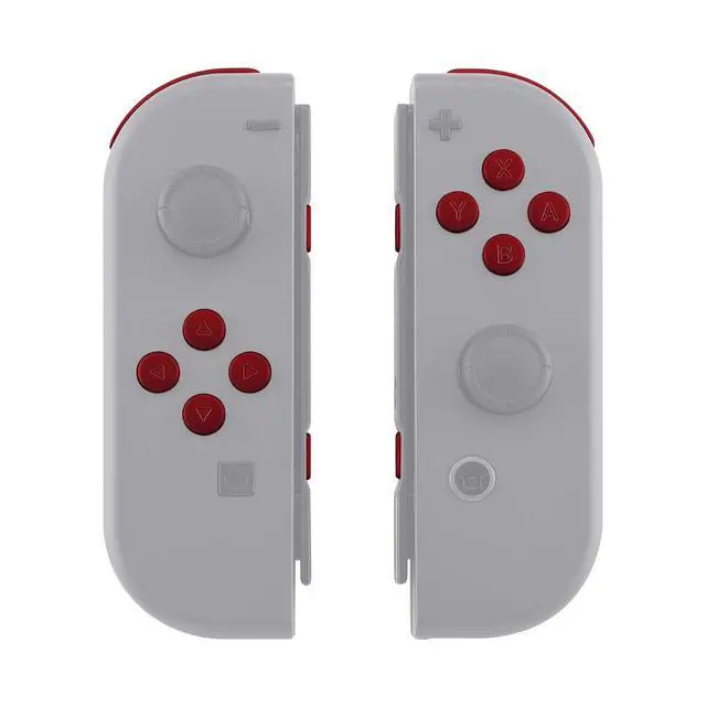 Alt view image 7 of 7 - DIY Full Set Buttons for Nintendo Switch & Switch OLED, Custom Replacement Buttons for JoyCon, ABXY Direction Keys SR SL L R ZR ZL + - Home Capture Trigger Buttons Springs - Scarlet Red @