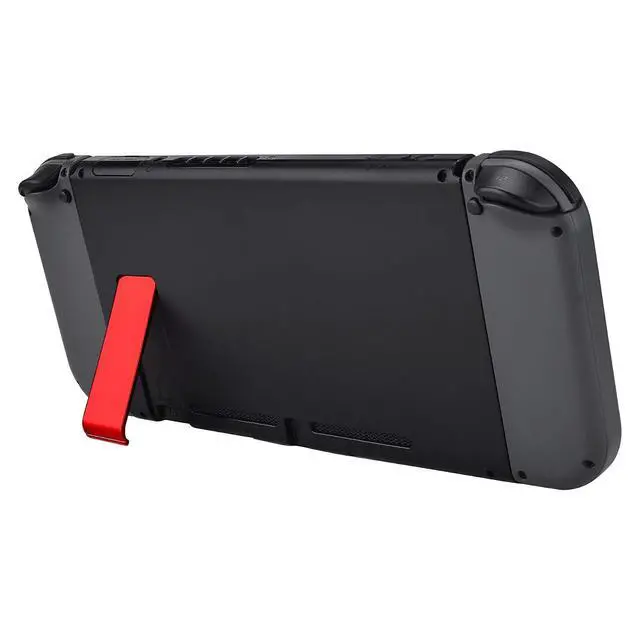Alt view image 4 of 7 - 2 Set of Chrome Red Replacement Kickstand for Nintendo Switch Console, Back Bracket Holder Kick Stand for Nintendo Switch - Console NOT Included @