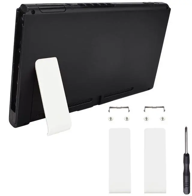 Main image of 2 Set of White Replacement Kickstand for Nintendo Switch, Back Bracket Holder for Nintendo Switch Console @