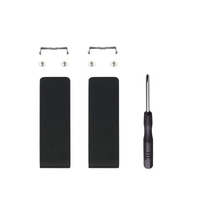 Alt view image 2 of 7 - 2 Set of Black Soft Touch Replacement Kickstand for Nintendo Switch Console, Back Bracket Holder Kick Stand for Nintendo Switch - Console NOT Included @