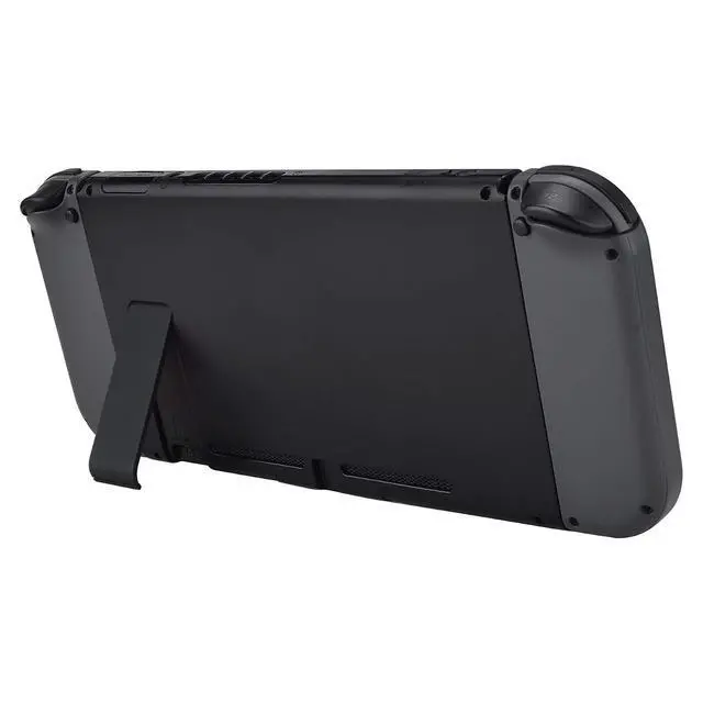 Alt view image 4 of 7 - 2 Set of Black Soft Touch Replacement Kickstand for Nintendo Switch Console, Back Bracket Holder Kick Stand for Nintendo Switch - Console NOT Included @