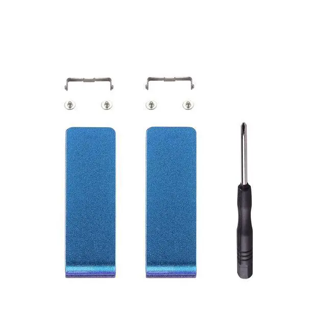 Alt view image 2 of 7 - 2 Set of Chameleon Purple Blue Replacement Kickstand for Nintendo Switch Console, Back Bracket Holder Kick Stand for Nintendo Switch - Console NOT Included @
