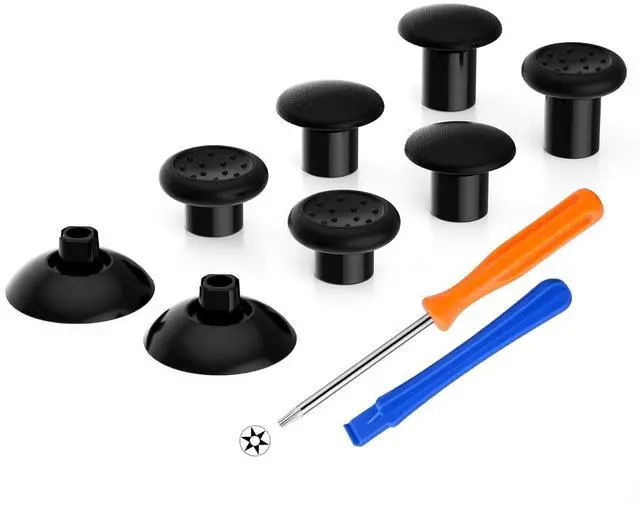 Main image of ThumbsGear Interchangeable Thumbstick for Xbox Controller - Improve Comfort - Black 3 Height Domed & Concave Grips Ergonomic Adjustable Joystick for Xbox Seires X/S, for Xbox One S/X/Elite @