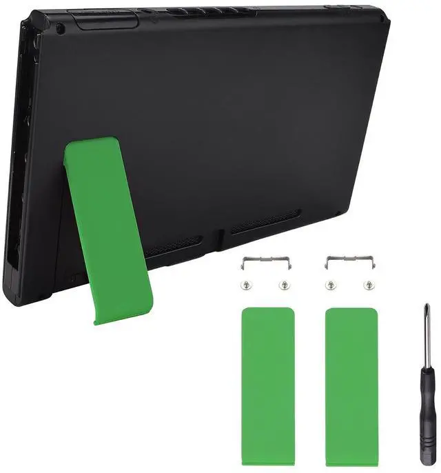 Main image of 2 Set of Green Soft Touch Replacement Kickstand for Nintendo Switch Console, Back Bracket Holder Kick Stand for Nintendo Switch - Console NOT Included @