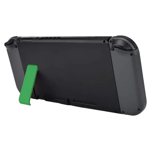 Alt view image 3 of 7 - 2 Set of Green Soft Touch Replacement Kickstand for Nintendo Switch Console, Back Bracket Holder Kick Stand for Nintendo Switch - Console NOT Included @