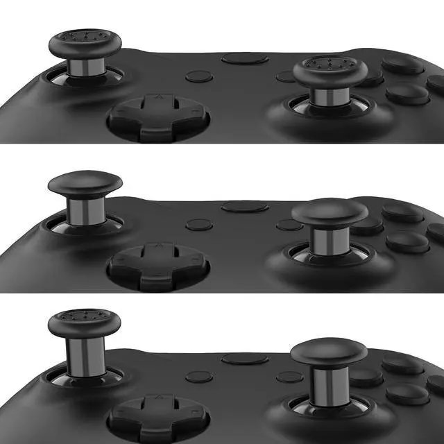 Alt view image 3 of 7 - ThumbsGear Interchangeable Thumbstick for Xbox Controller - Improve Comfort - Black 3 Height Domed & Concave Grips Ergonomic Adjustable Joystick for Xbox Seires X/S, for Xbox One S/X/Elite @