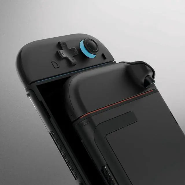 Alt view image 4 of 7 - DIY Replacement Shell (D-Pad Version) with Buttons for Joycon 2, Custom Housing Faceplate Case + Decorative Strips + ABXY Dpad for Nintendo Switch 2 Controller - Essence Version - Black @