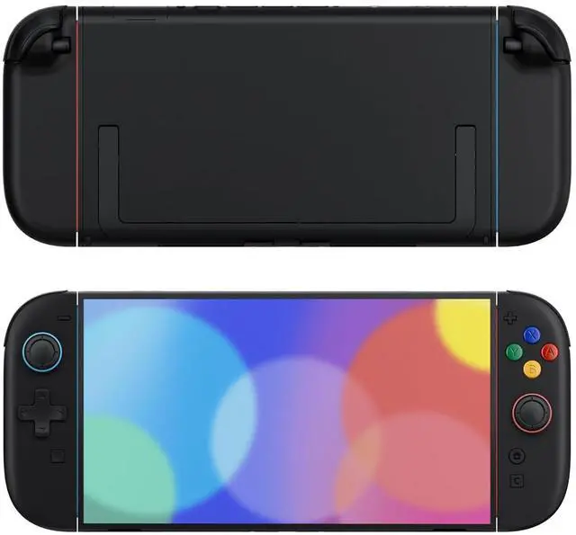 Alt view image 7 of 7 - DIY Replacement Shell (D-Pad Version) with Buttons for Joycon 2, Custom Housing Faceplate Case + Decorative Strips + ABXY Dpad for Nintendo Switch 2 Controller - Essence Version - Black @