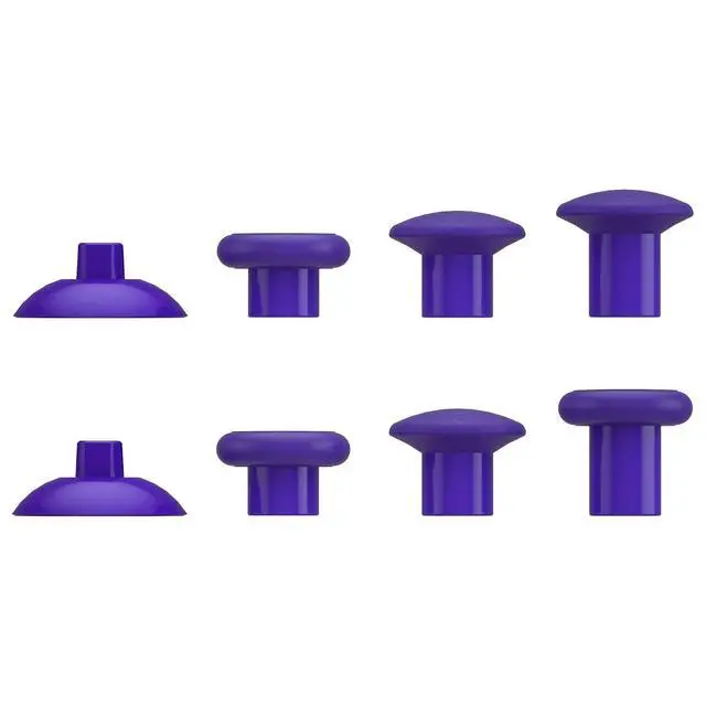 Alt view image 5 of 7 - ThumbsGear Interchangeable Thumbstick for Xbox Seires X/S - Improve Comfort - 3 Height Domed & Concave Grips Ergonomic Adjustable Joystick for Xbox One S/X/Elite - Purple @