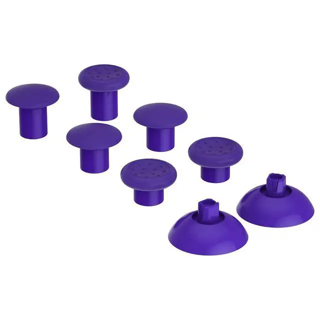 Alt view image 6 of 7 - ThumbsGear Interchangeable Thumbstick for Xbox Seires X/S - Improve Comfort - 3 Height Domed & Concave Grips Ergonomic Adjustable Joystick for Xbox One S/X/Elite - Purple @