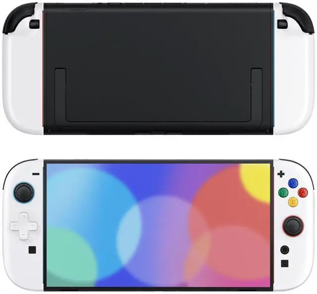 Alt view image 7 of 7 - DIY Replacement Shell (D-Pad Version) with Buttons for Joycon 2, Custom Housing Faceplate Case + Decorative Strips + ABXY Dpad for Nintendo Switch 2 Controller - Essence Version - White @