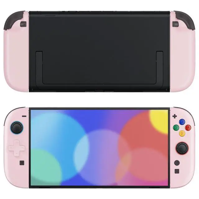 Alt view image 7 of 7 - Replacement Shell (D-Pad Version) with Buttons for Joycon 2, Housing Faceplate Case + Decorative Strip + ABXY Dpad for Nintendo Switch 2 Controller - Essence Version - Cherry Blossoms Pink @