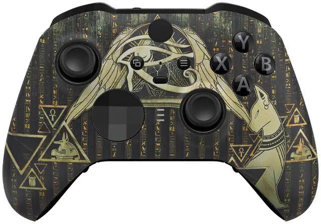 Main image of Eye of Providence Pyramid Faceplate Cover, Front Housing Shell Replacement Kit for Xbox One Elite Series 2, Xbox Elite 2 Core Controller Model 1797 - Accent Rings Included @