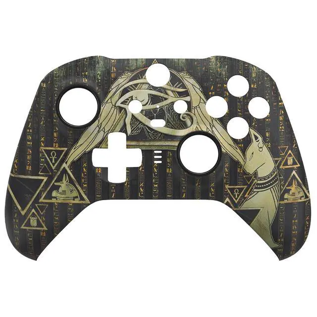Alt view image 3 of 7 - Eye of Providence Pyramid Faceplate Cover, Front Housing Shell Replacement Kit for Xbox One Elite Series 2, Xbox Elite 2 Core Controller Model 1797 - Accent Rings Included @