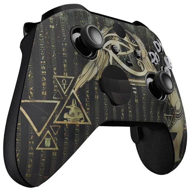 Alt view image 6 of 7 - Eye of Providence Pyramid Faceplate Cover, Front Housing Shell Replacement Kit for Xbox One Elite Series 2, Xbox Elite 2 Core Controller Model 1797 - Accent Rings Included @