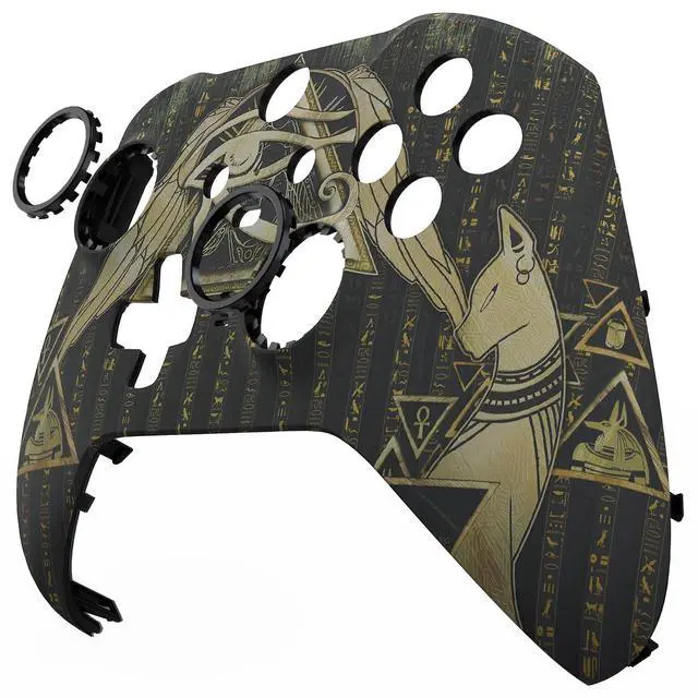Alt view image 7 of 7 - Eye of Providence Pyramid Faceplate Cover, Front Housing Shell Replacement Kit for Xbox One Elite Series 2, Xbox Elite 2 Core Controller Model 1797 - Accent Rings Included @