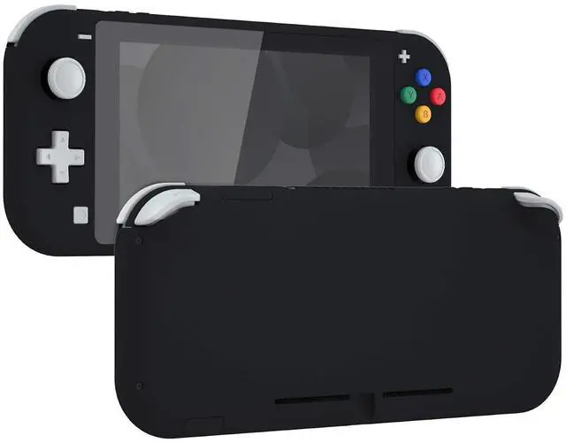 Main image of Soft Touch Black DIY Replacement Shell for Nintendo Switch Lite, NSL Handheld Controller Housing w/Screen Protector, Custom Case Cover for Nintendo Switch Lite @