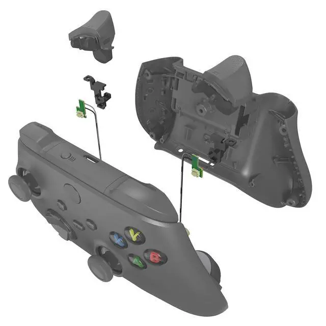 Alt view image 6 of 7 - Clicky Hair Trigger Kit for Xbox Series X & S Controller LT RT Shoulder Buttons, Custom Accessories Flashshot Trigger Stop Flex Cable for Xbox Series X/S, Xbox Core Wireless Controller @