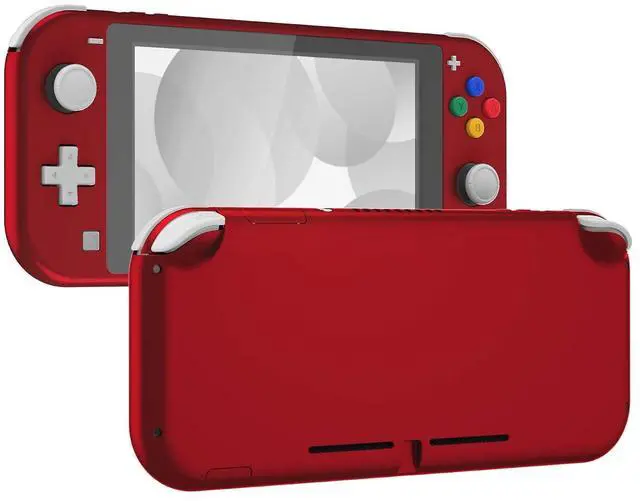 Main image of Soft Touch Scarlet Red DIY Replacement Shell for Nintendo Switch Lite, NSL Handheld Controller Housing w/Screen Protector, Custom Case Cover for Nintendo Switch Lite @