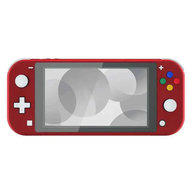 Alt view image 3 of 7 - Soft Touch Scarlet Red DIY Replacement Shell for Nintendo Switch Lite, NSL Handheld Controller Housing w/Screen Protector, Custom Case Cover for Nintendo Switch Lite @