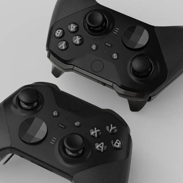 Alt view image 4 of 7 - 6 in 1 Metal Replacement Thumbsticks Grip, Swap Magnetic Joysticks for Xbox One Elite Series 2 & Xbox Elite 2 Core Controller (Model 1797) - Black @
