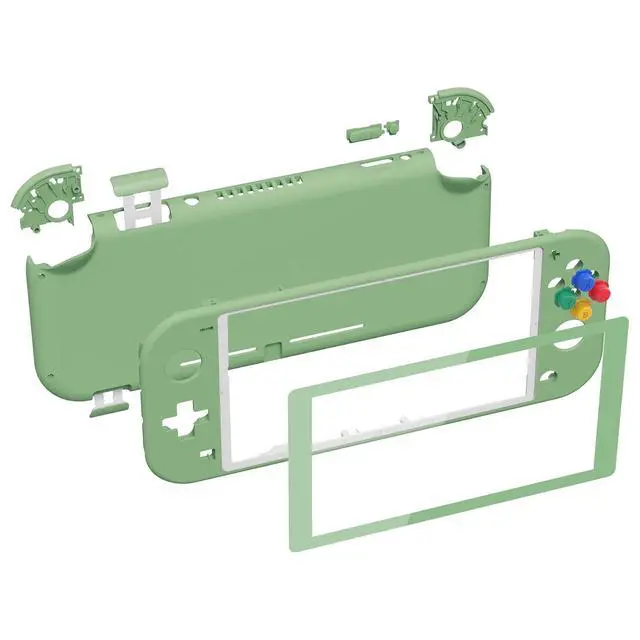 Alt view image 4 of 7 - Matcha Green DIY Replacement Shell for Nintendo Switch Lite, NSL Handheld Controller Housing w/Screen Protector, Custom Case Cover for Nintendo Switch Lite @